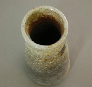 Vase yakishime « cendres bleu-noir », cuisson au bois · Arakawa Akira (vue 4)