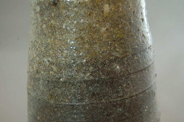Vase yakishime « cendres bleu-noir », cuisson au bois · Arakawa Akira (vue 6)