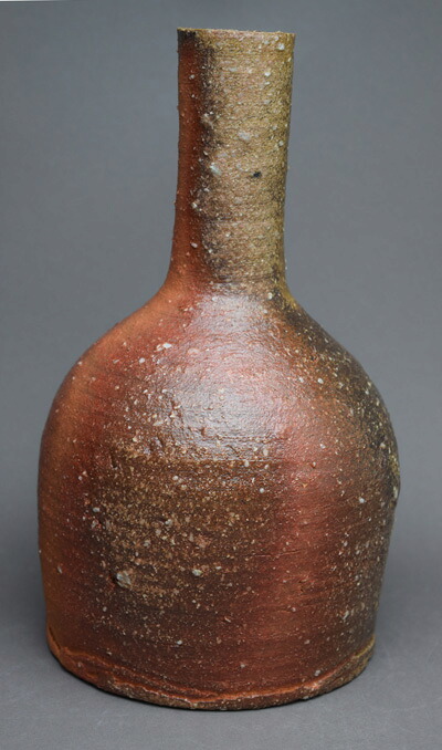 Grand vase de Shigaraki, œuvre n° 5, 25 cm, coffret bois · Imai Shihō (vue 2)