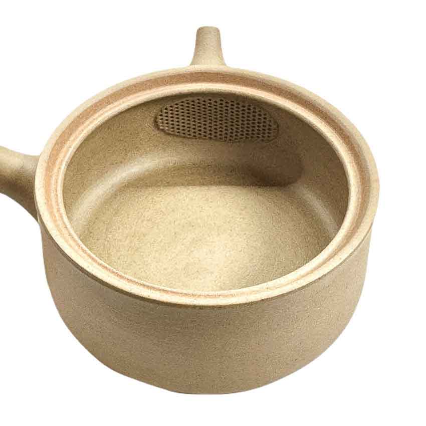 Théière kyusu plate yakishime « algues », 180 cc · Gyokkō II (vue 5)