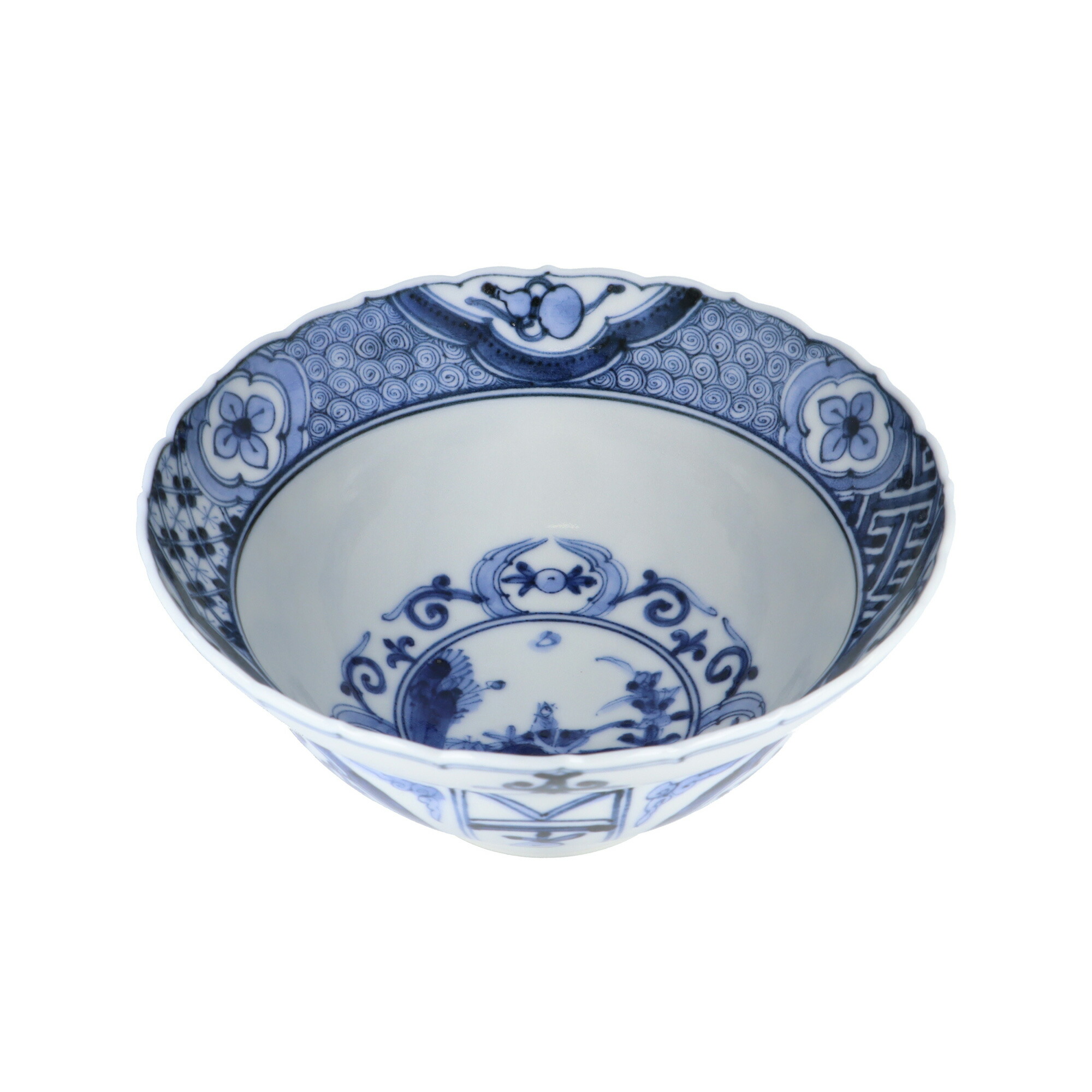 Petit bol 12 cm bleu et blanc « hōshō fuyō-de » · Yamamoto Chōza