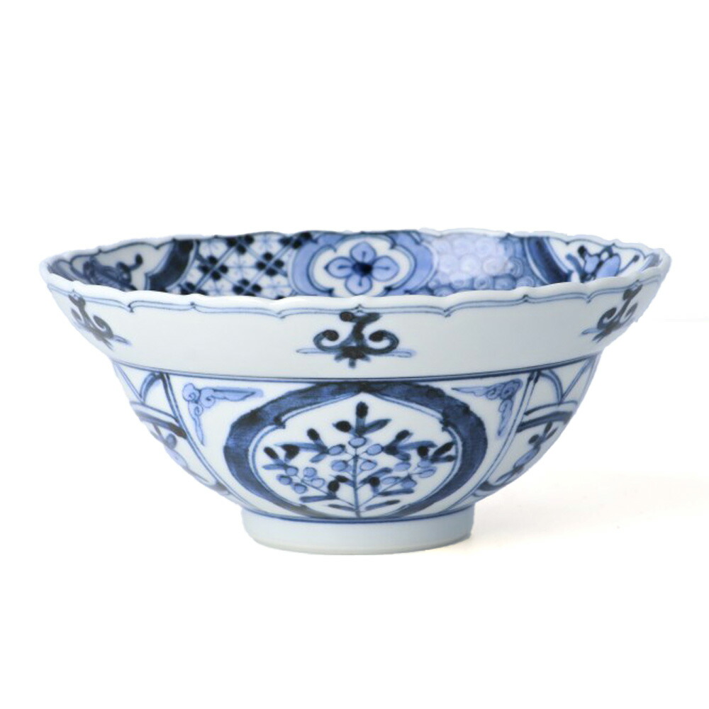 Petit bol 12 cm bleu et blanc « hōshō fuyō-de » · Yamamoto Chōza (vue 2)