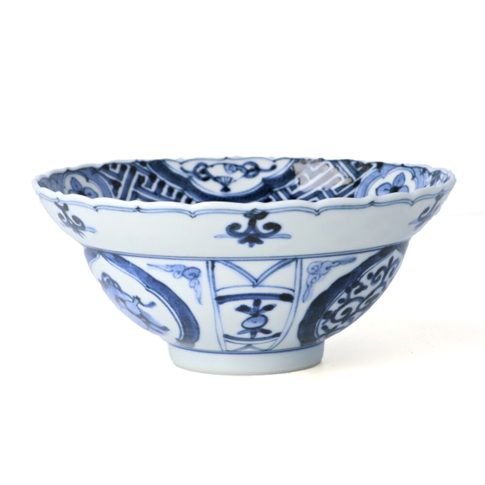 Petit bol 12 cm bleu et blanc « hōshō fuyō-de » · Yamamoto Chōza (vue 5)